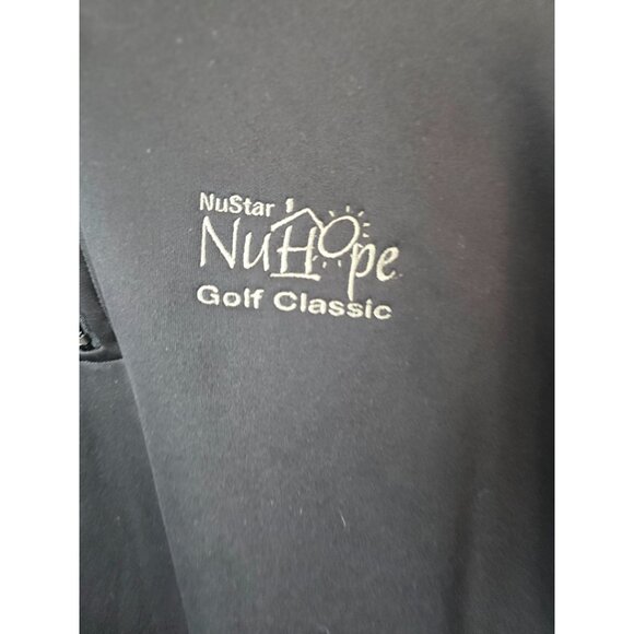 Under Armour Sweatshirt Men's L Black 1/4 Zip Fleece Lined Pullover Company Logo - Picture 12 of 13